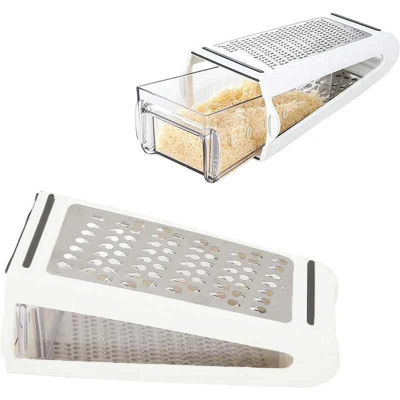 Double-sided kitchen grater with collection tray - GratoRasp-State of Style