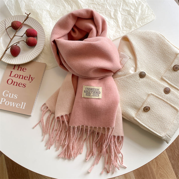 Double-Sided Pashmina Scarf - Elena-Light Pink-State of Style