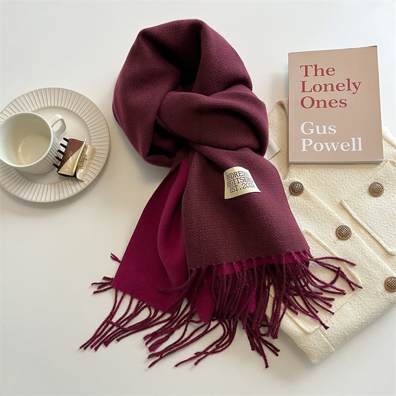 Double-Sided Pashmina Scarf - Elena-Rosewood-State of Style
