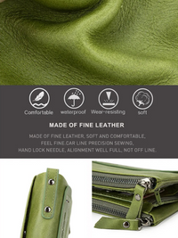 Double-Zip Compact Wallet – Practical Elegance in Soft Leather-Yellow-State of Style