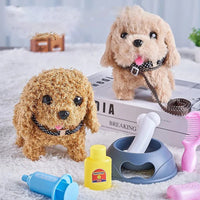 Walking plush dog with motion feature – interactive cuddly toy for children