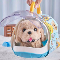 Walking plush dog with motion feature – interactive cuddly toy for children