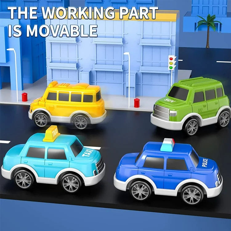 Toy city van with light and sound effects – includes vehicles