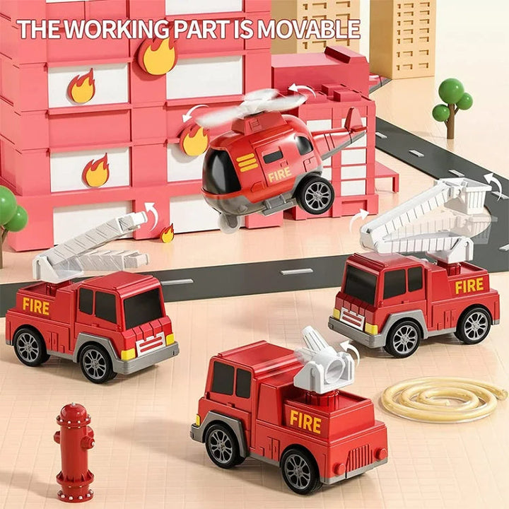 Toy city van with light and sound effects – includes vehicles