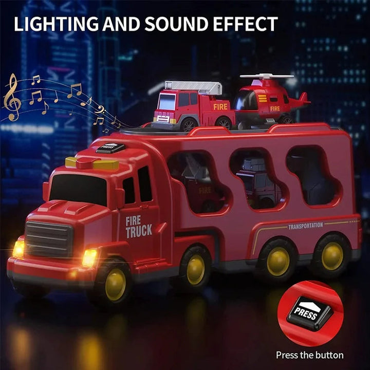 Toy city van with light and sound effects – includes vehicles