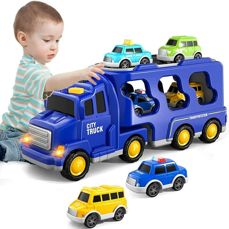 Toy city van with light and sound effects – includes vehicles
