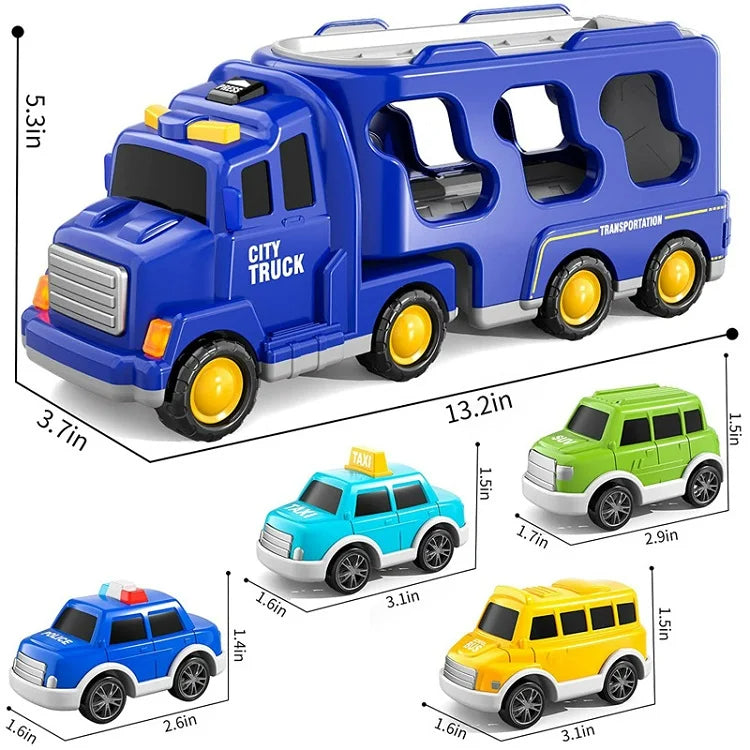 Toy city van with light and sound effects – includes vehicles