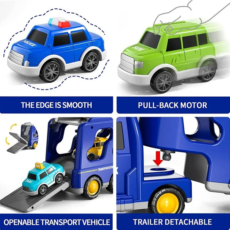 Toy city van with light and sound effects – includes vehicles