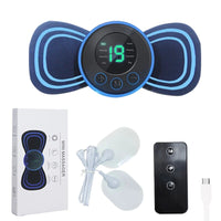 DRAAGBARE ELEKTRISCHE MINI NEK MASSAGER MET PAD & AFSTANDSBEDIENING | INTELLIGENT MASSAGEAPPARAAT-Met afstandsbediening-State of Style