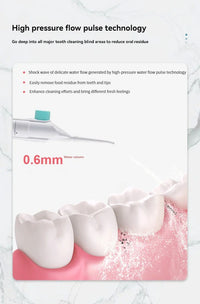 DRAAGBARE HOGEDRUK WATERFLOSSER – PROFESSIONELE MONDIRRIGATOR VOOR TANDREINIGING-Zwart-State of Style