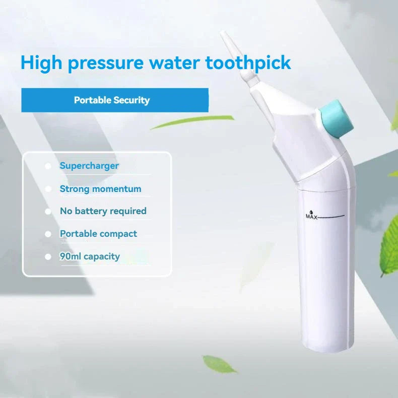 DRAAGBARE HOGEDRUK WATERFLOSSER – PROFESSIONELE MONDIRRIGATOR VOOR TANDREINIGING-Zwart-State of Style