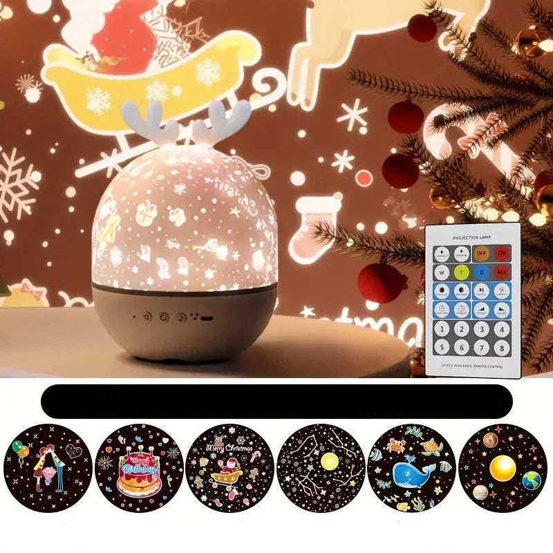 Dream away with Nox – Magical Star Projector for Children-Lamp Rabbit-State of Style