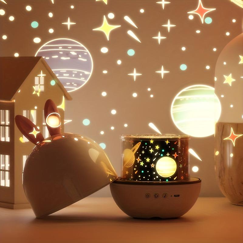 Dream away with Nox – Magical Star Projector for Children-Lamp Rabbit-State of Style