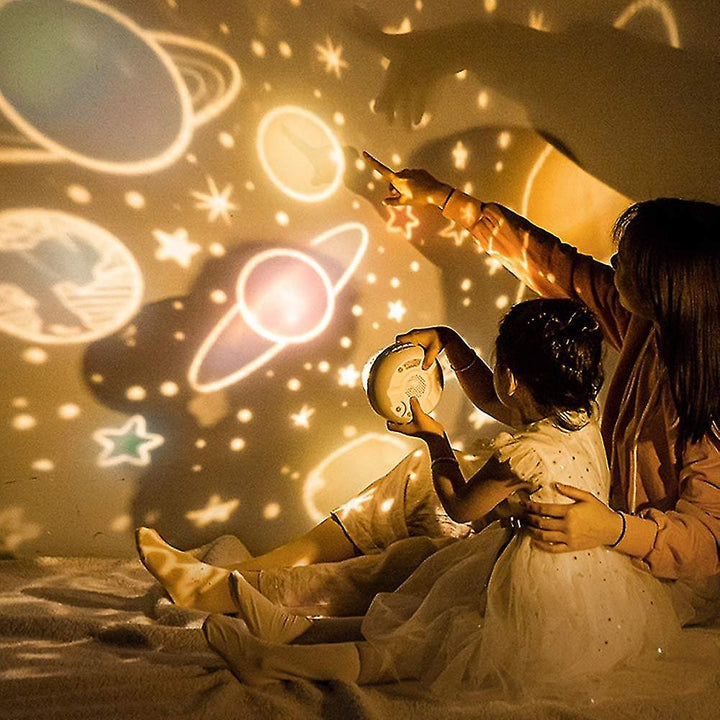 Dream away with Nox – Magical Star Projector for Children-Lamp Rabbit-State of Style