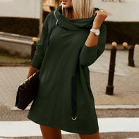 DressHoodie | Oversized Hoodie for Women-Army Green-S-State of Style