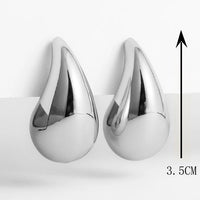 Droplet-shaped Earrings - GlimmerDrops-Gold-2.3 cm-State of Style