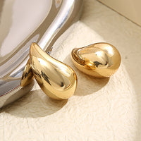 Droplet-shaped Earrings - GlimmerDrops-Gold-2.3 cm-State of Style