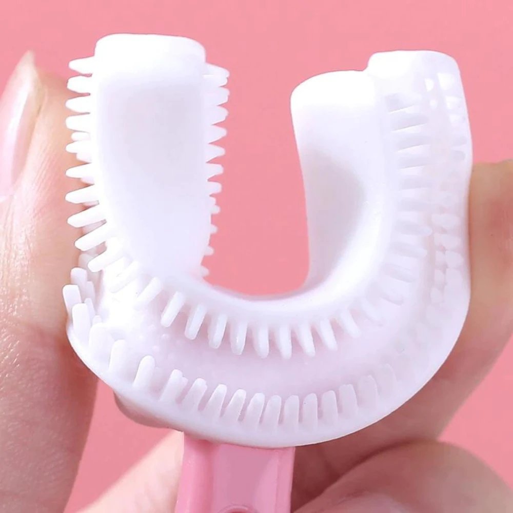 U-shaped children's toothbrush – gentle 360° cleaning for all ages