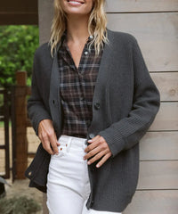 Ladies Cashmere Cardigan with V-neck – Sylvie