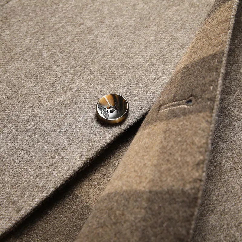 Medium-Length Men's Coat Made of Wool-Cashmere – Victor