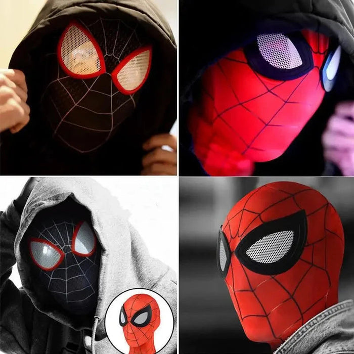 Children's superhero mask with web pattern – for role-play & dress-up fun