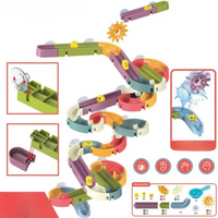 Bath water slide – build-it-yourself set with rubber ducks and slides