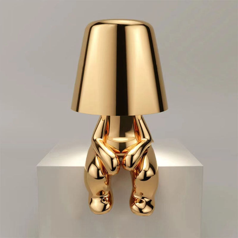DudeLamp-Sitting Gold-State of Style