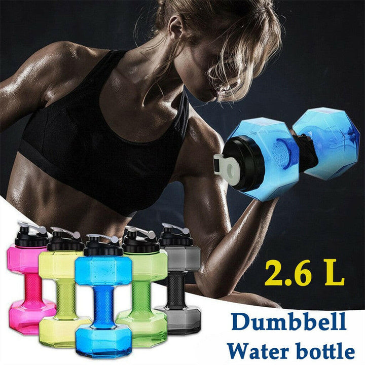 Dumbbell Water Bottles for Fitness and Hydration - HydraBell-Blue-500ML-State of Style