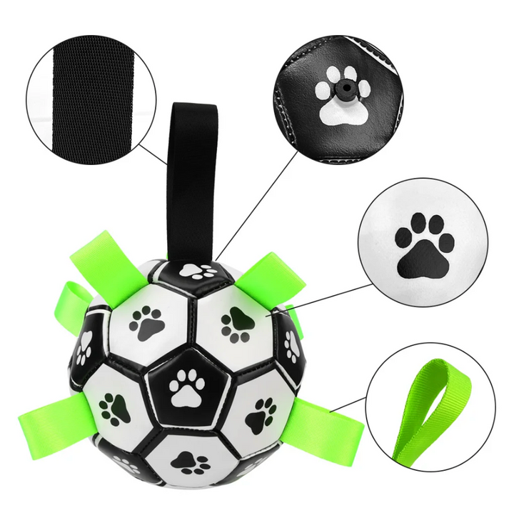 Durable Dog Football with Handles – TugBounce-Small (15cm)-State of Style