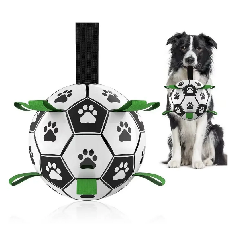 Durable Dog Football with Handles – TugBounce-Small (15cm)-State of Style