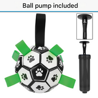 Durable Dog Football with Handles – TugBounce-Small (15cm)-State of Style