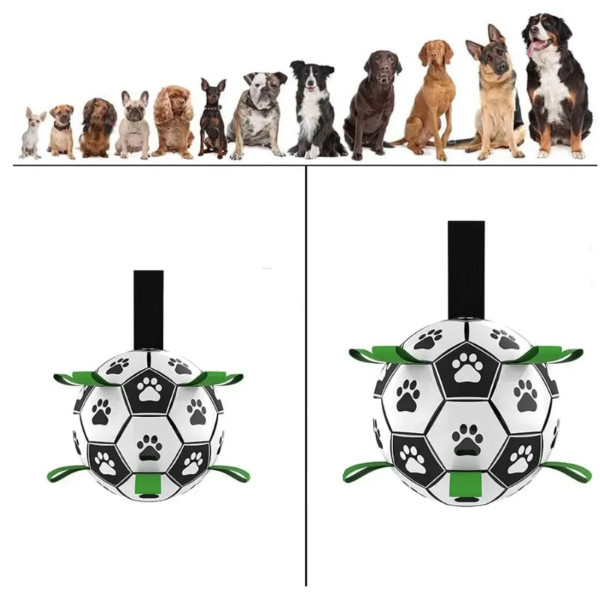 Durable Dog Football with Handles – TugBounce-Small (15cm)-State of Style