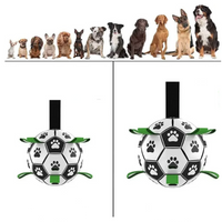 Durable Dog Football with Handles – TugBounce-Small (15cm)-State of Style