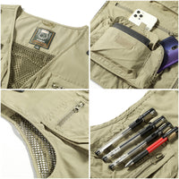 Durable Tactical Vest - ActionGuard-Khaki-S-State of Style