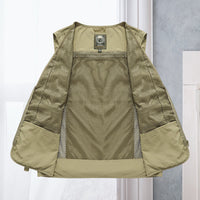 Durable Tactical Vest - ActionGuard-Khaki-S-State of Style