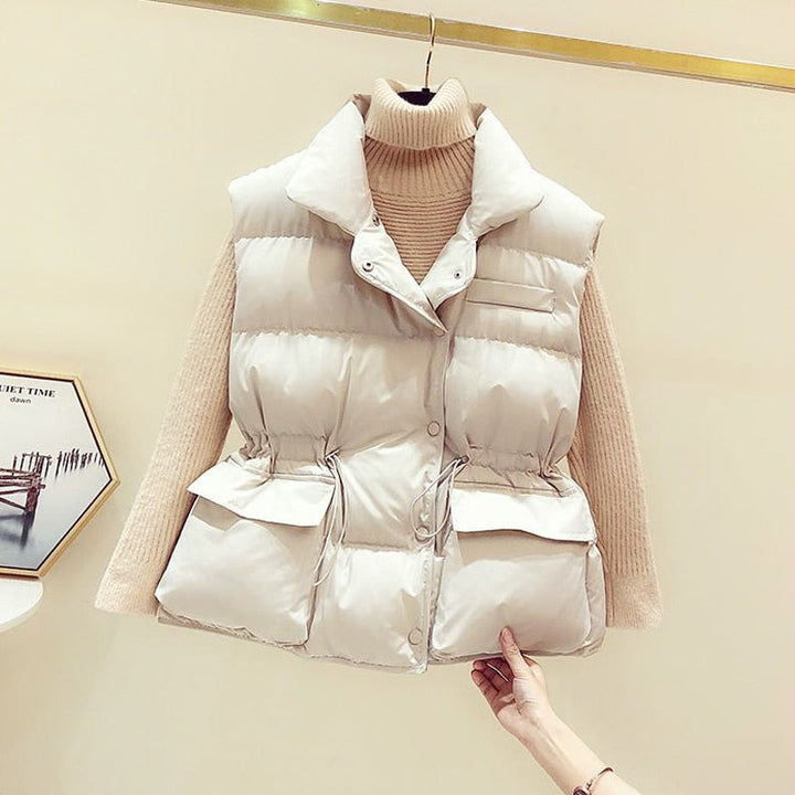 DustiVerwarmer | Women's Lightweight Bodywarmer-Beige-M-State of Style