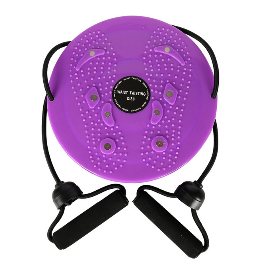 Dynamic Balance Board for Strength and Stability - CoreSpin-Purple-With Tires-State of Style