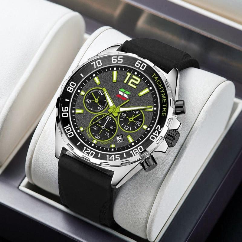 Dynamic Watch for Every Occasion - Eleganzio-Black - Orange-State of Style