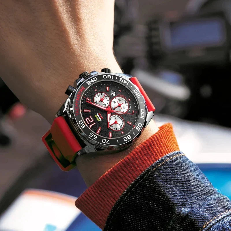Dynamic Watch for Every Occasion - Eleganzio-Silver - Orange-State of Style