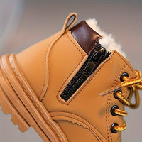 Waterproof fleece autumn boots for boys – with warm lining & profiled sole