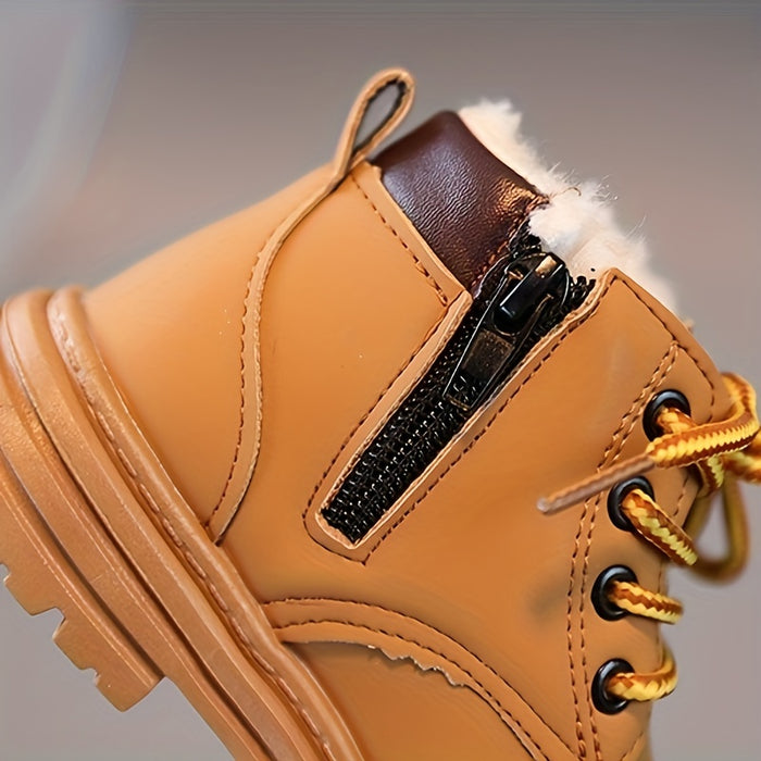 Waterproof fleece autumn boots for boys – with warm lining & profiled sole