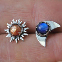 Earrings Sun and Moon - Sunny-State of Style