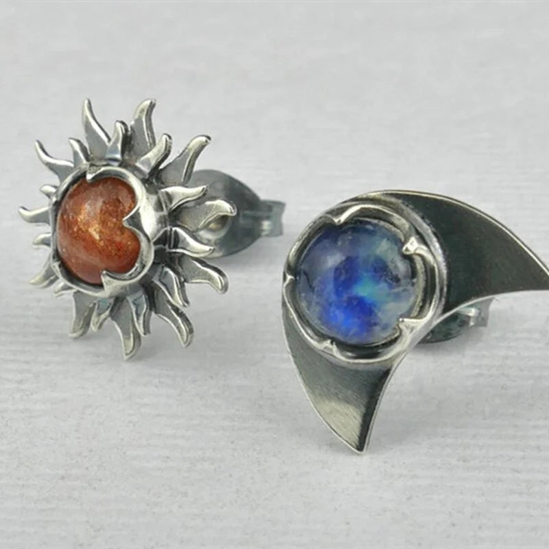 Earrings Sun and Moon - Sunny-State of Style