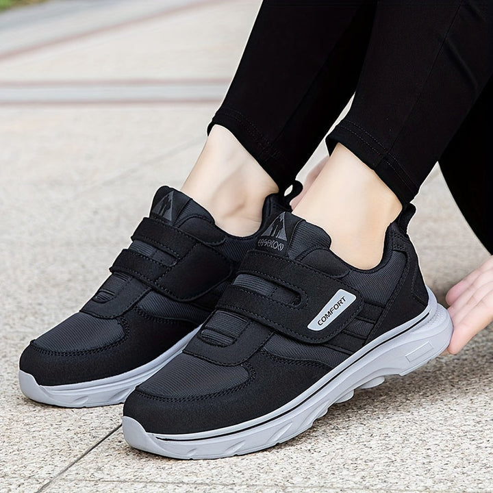 EasyStride Velcro Walking Shoes – Comfortable and Breathable-Black-5-State of Style