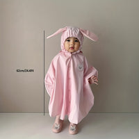 Children's raincoat with bear or rabbit design – waterproof & lightweight for autumn magic