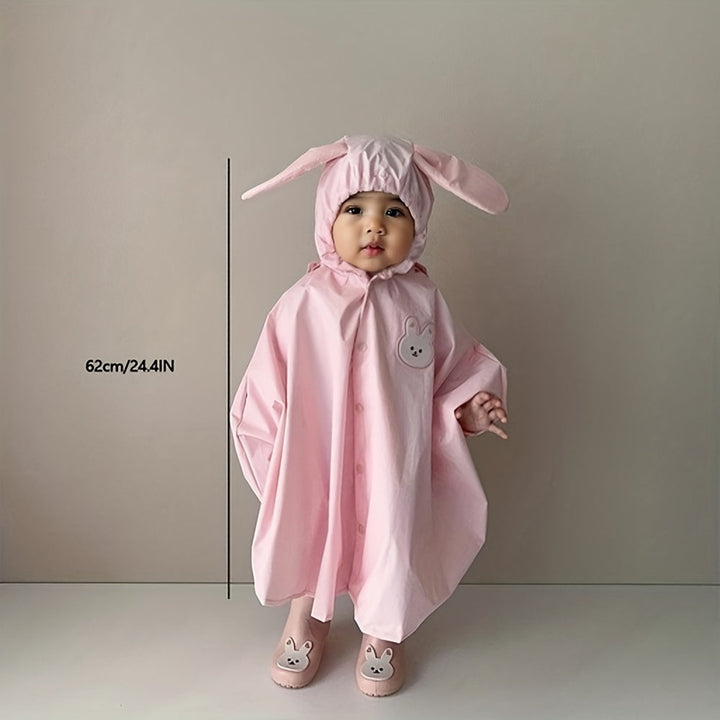 Children's raincoat with bear or rabbit design – waterproof & lightweight for autumn magic