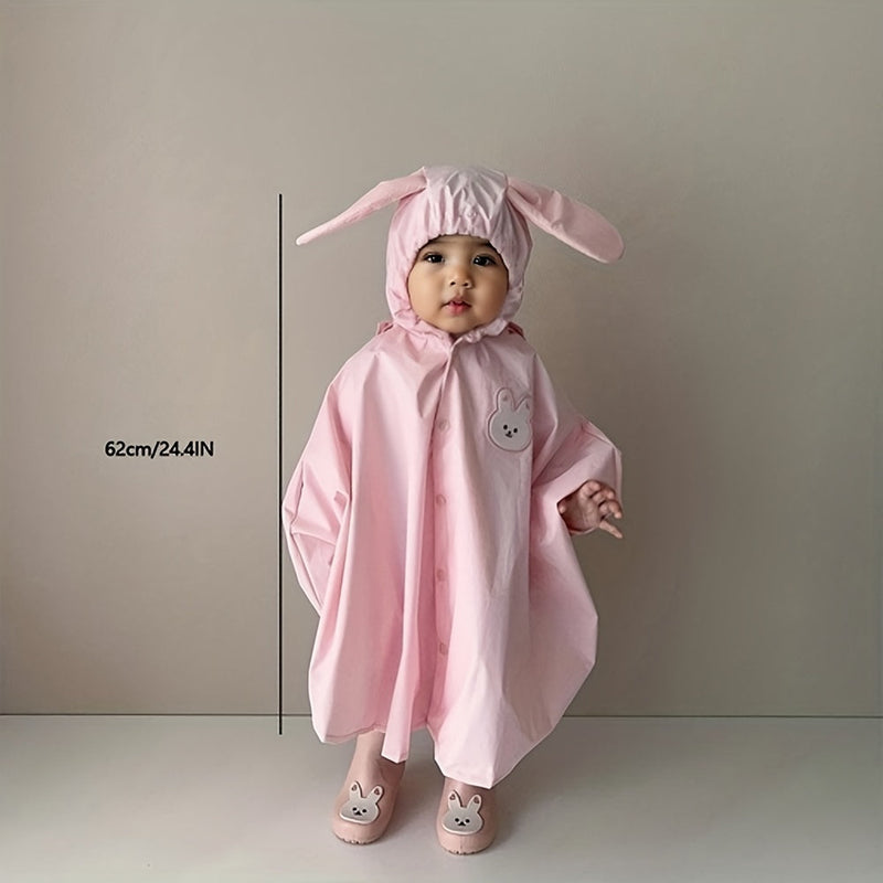 Children's raincoat with bear or rabbit design – waterproof & lightweight for autumn magic