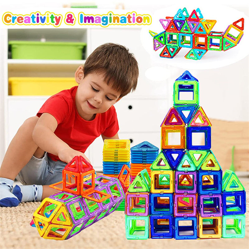 Magnetic building blocks for children – educational toy with 118/148 pieces