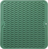 Eco-friendly silicone drying mat - Multiple uses & heat resistant-Green-30 x 30 cm-State of Style