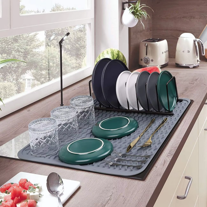 Eco-friendly silicone drying mat - Multiple uses & heat resistant-Grey-30 x 30 cm-State of Style